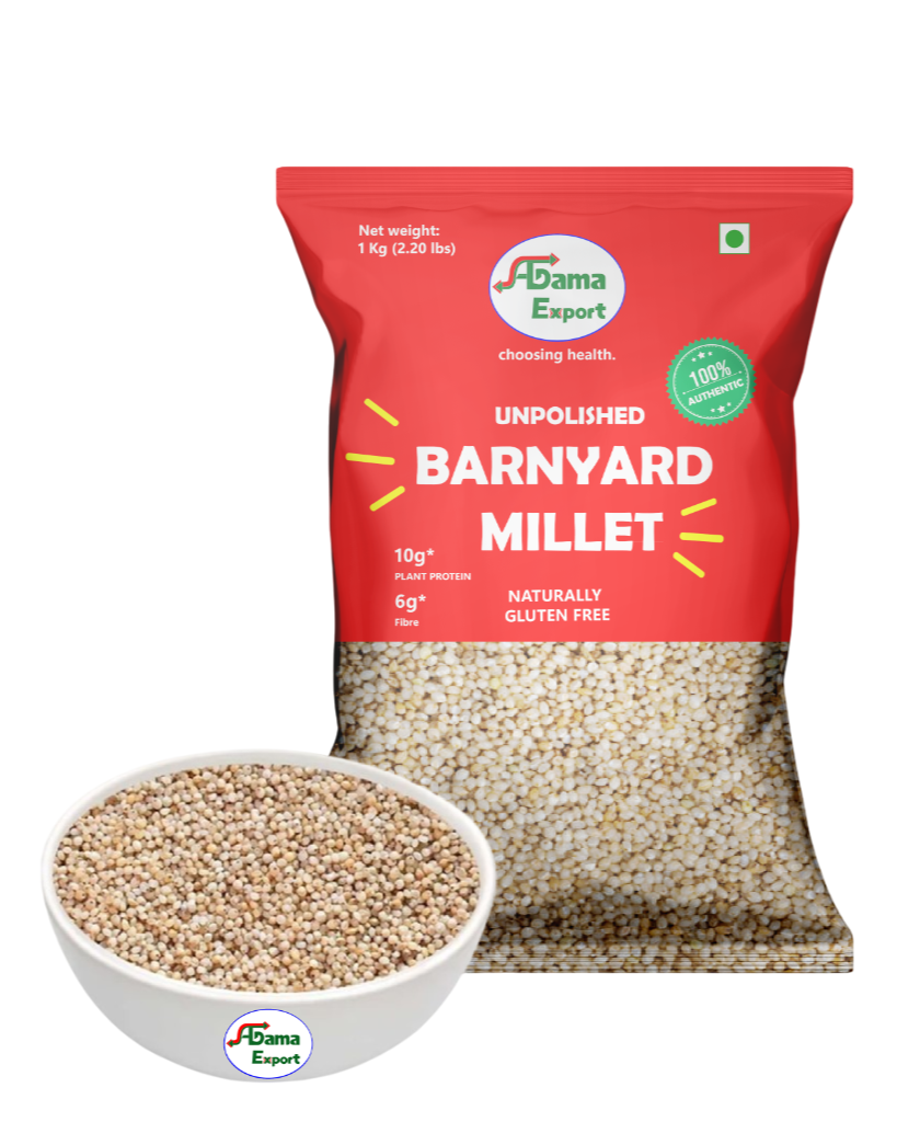 Unpolished Barnyard Millet Gluten-Free High Protein and Fiber Aagama Export